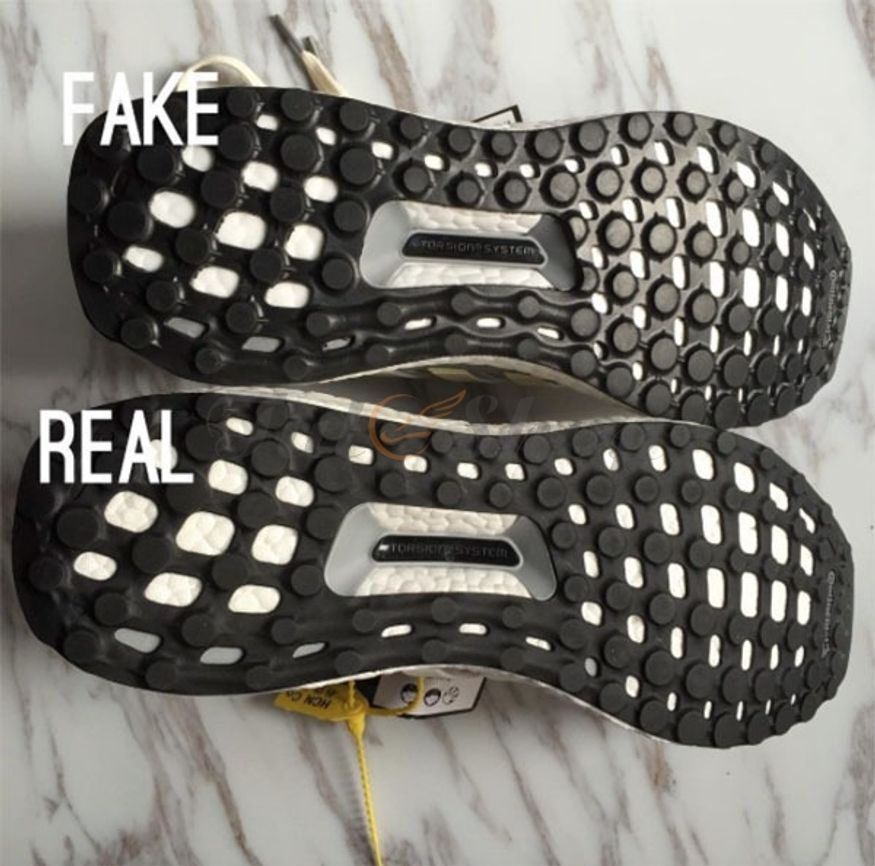 Phần đế giày real và fake của giày