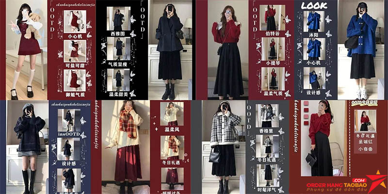 Order quần áo Tết dễ dàng, đơn giản trên Taobao