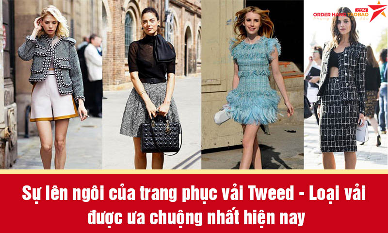 Trang phục vải Tweed - Loại vải được ưa chuộng nhất hiện nay
