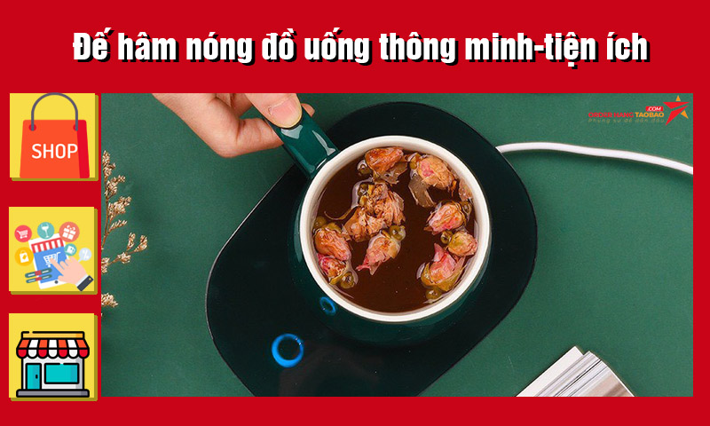 Đế hâm nóng đồ uống thông minh, tiện dụng