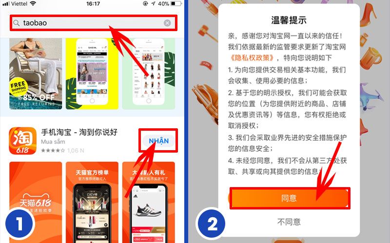 Hướng dẫn sử dụng ứng dụng Taobao: Bước vào thế giới mua sắm Trung Quốc