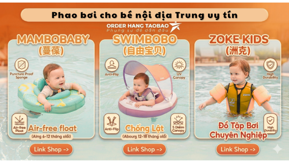 Phao bơi cho bé nội địa Trung uy tín