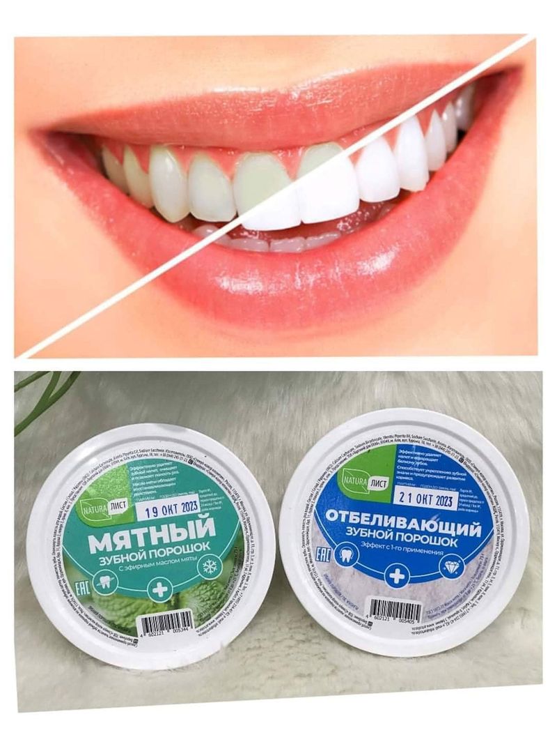 Bột tẩy trắng răng Aptkojiop (sản phẩm của Nga) rất hiệu quả