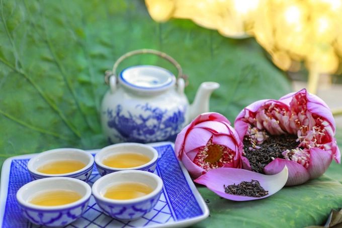 Các loại trà sen Trung Quốc có nguồn nguyên liệu tự nhiên và chất lượng cao