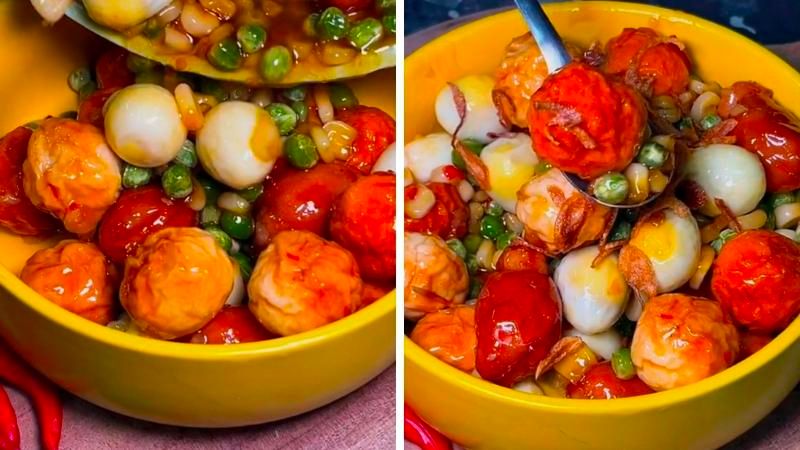 Bỏ túi cách làm cá viên chiên nước mắm “cực cuốn" ngon như ngoài hàng 8 Làm cá viên chiên nước mắm thập cẩm