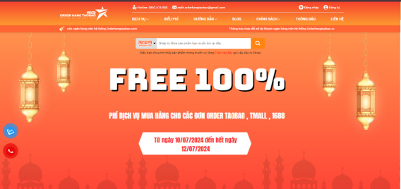 Chia sẻ mẹo săn mã giảm giá hàng Tmall trên Orderhangtaobao.com