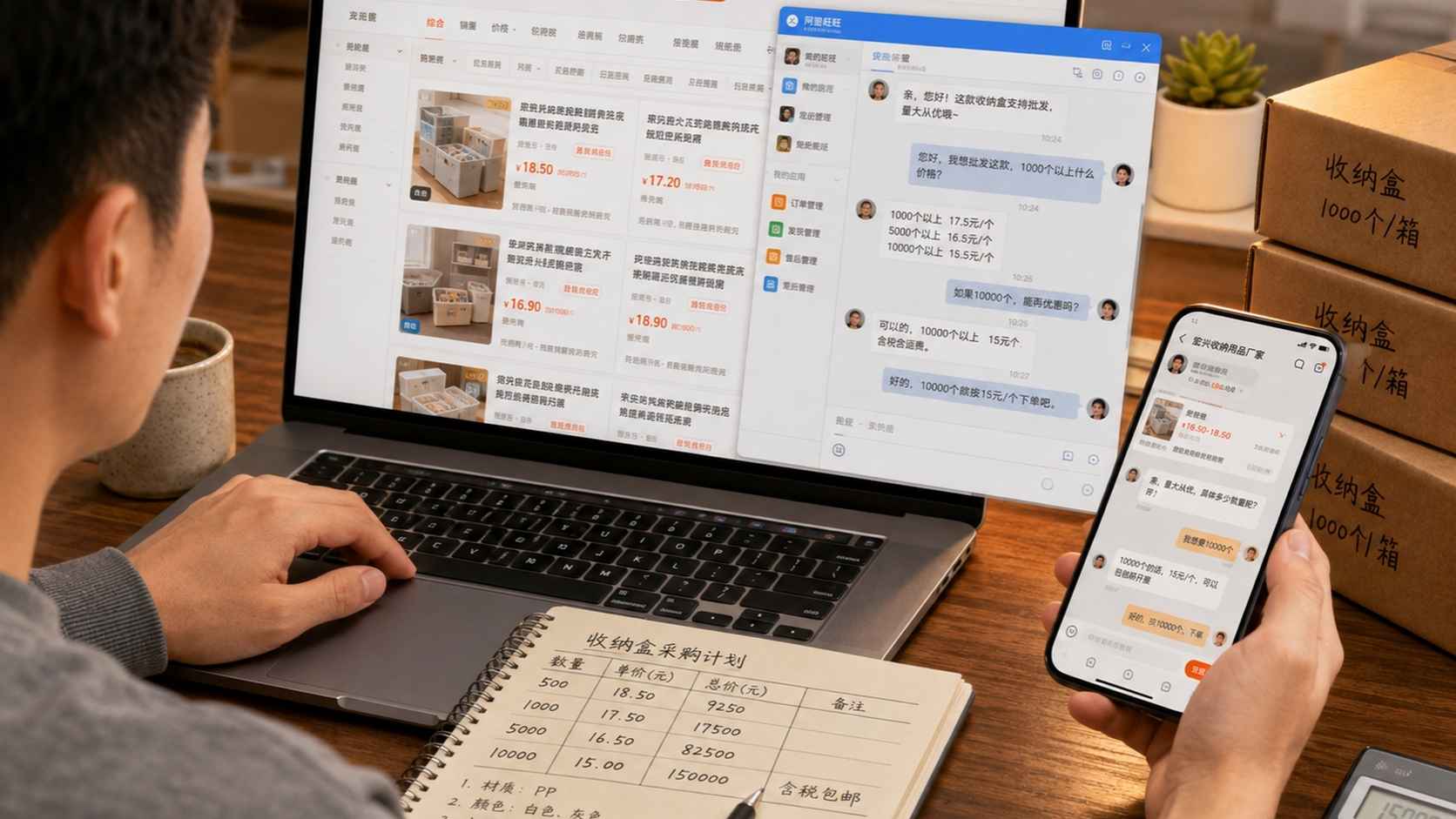 thương lượng giá sỉ chuyên nghiệp qua Aliwangwang