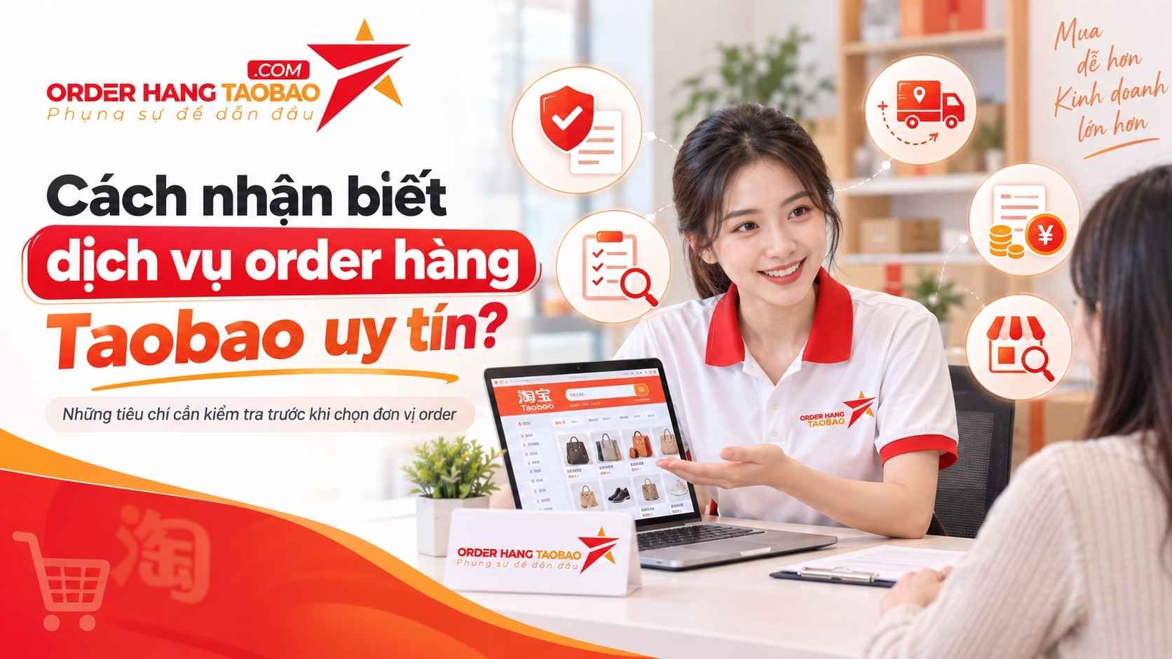 Cách nhận biết dịch vụ order hàng Taobao uy tín