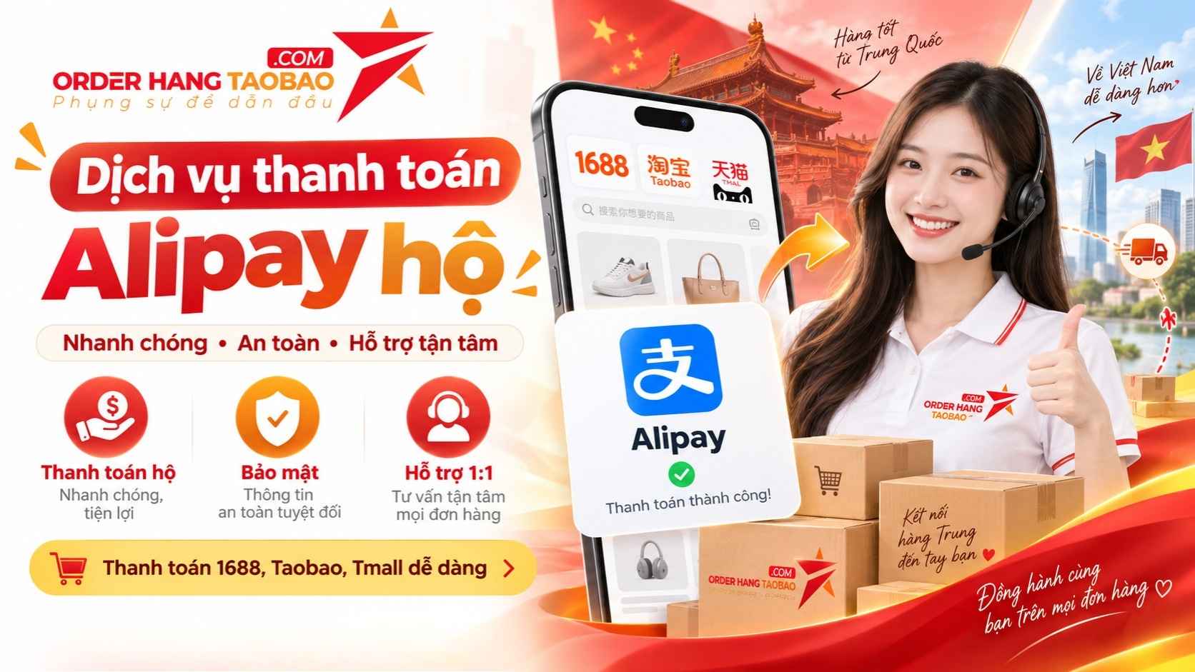dịch vụ thanh toán Alipay hộ 
