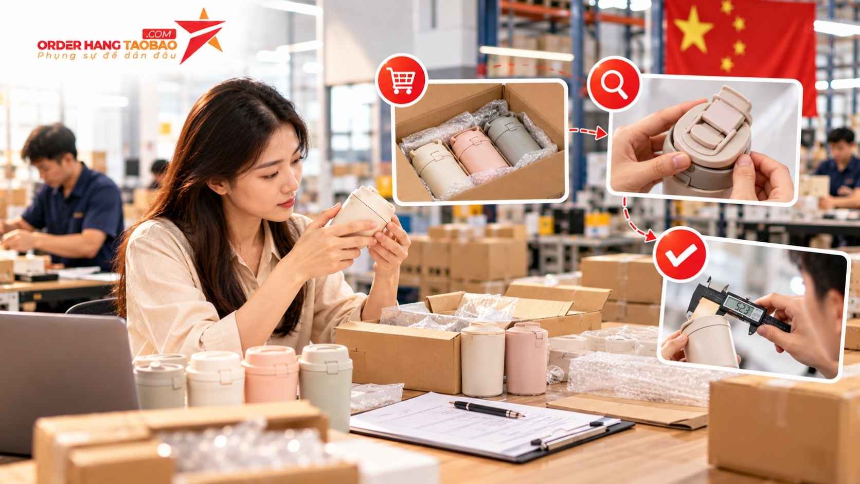 Đặt hàng mẫu và kiểm tra chất lượng