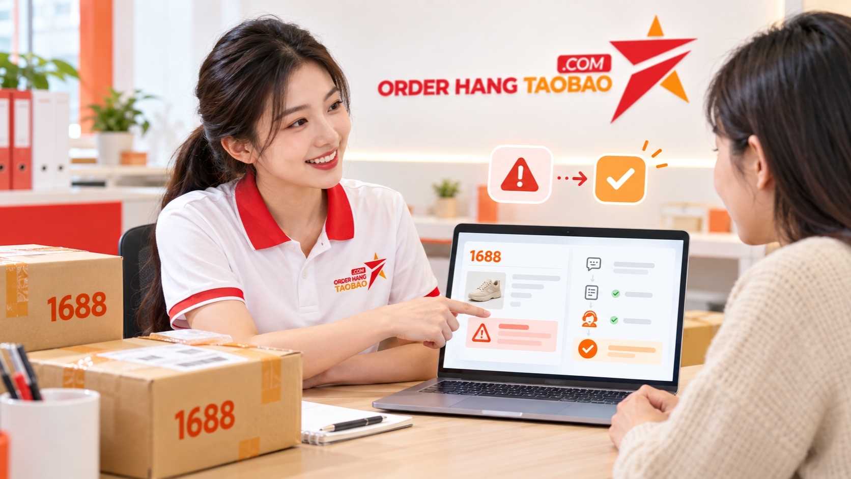 Dịch vụ mua hộ 1688 tại Orderhangtaobao hỗ trợ những gì? 16 Hỗ trợ xử lý khi đơn hàng phát sinh vấn đề