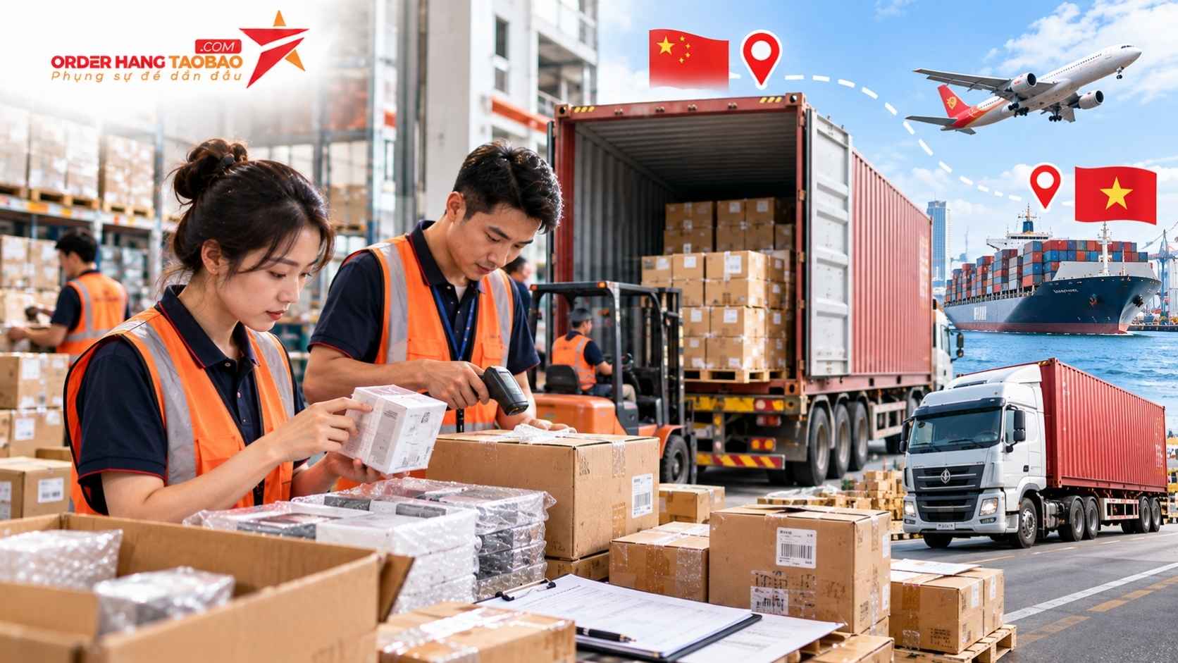 Kiểm hàng và vận chuyển từ Trung Quốc về Việt Nam