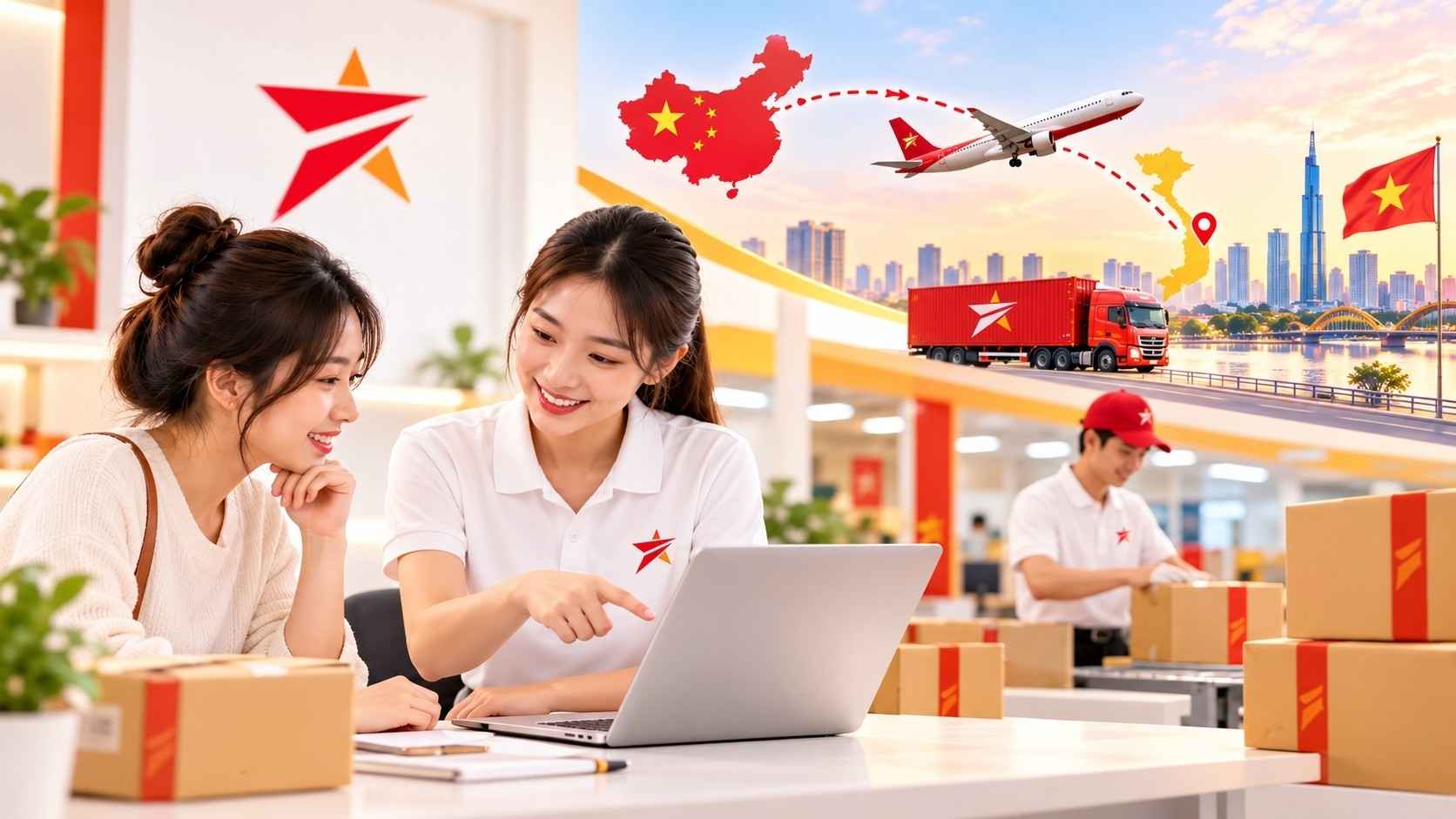 Nhập hàng Trung Quốc tận gốc thông qua dịch vụ hỗ trợ mua hộ