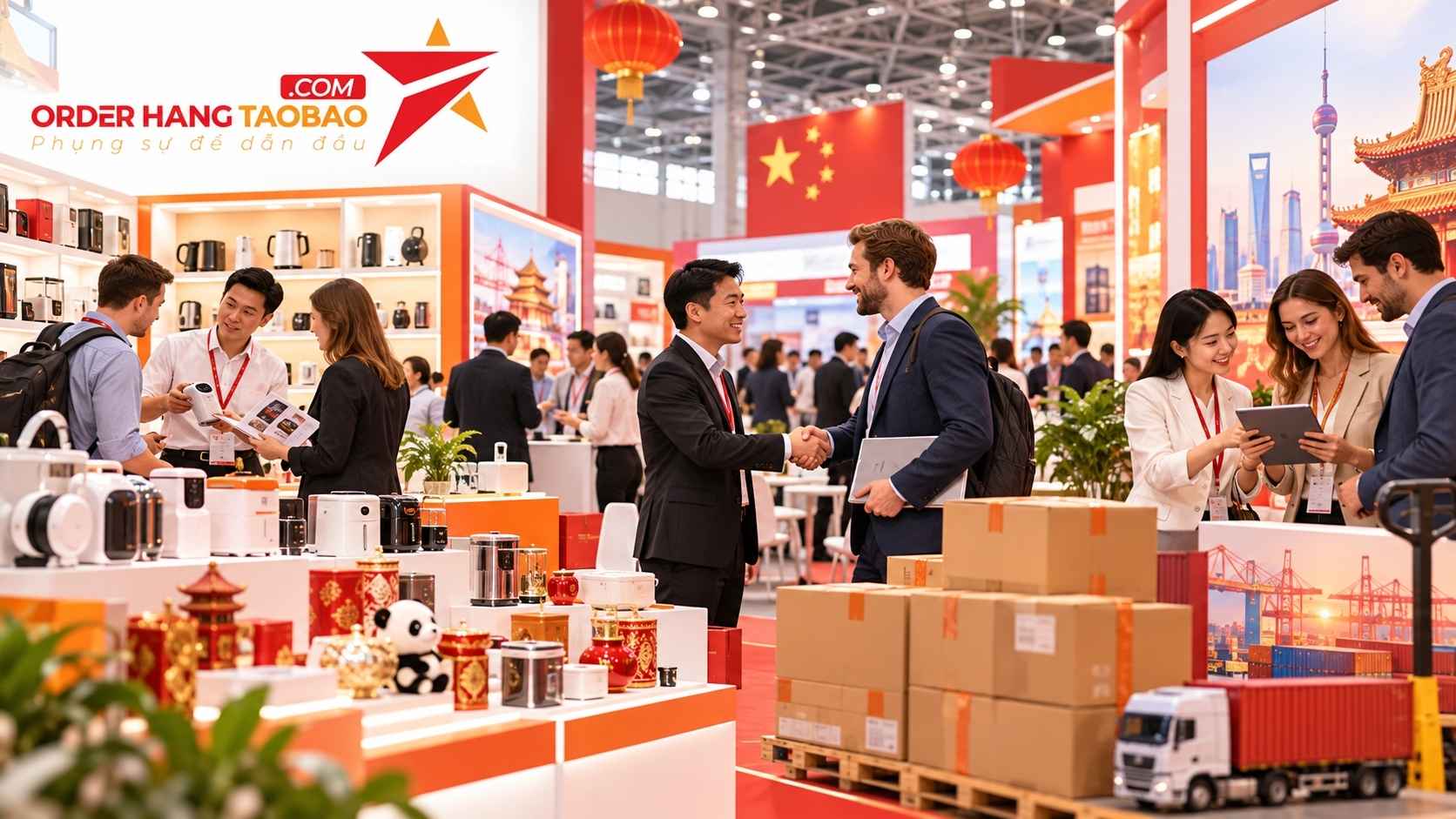 Nhập hàng qua các hội chợ thương mại và triển lãm tại Trung Quốc