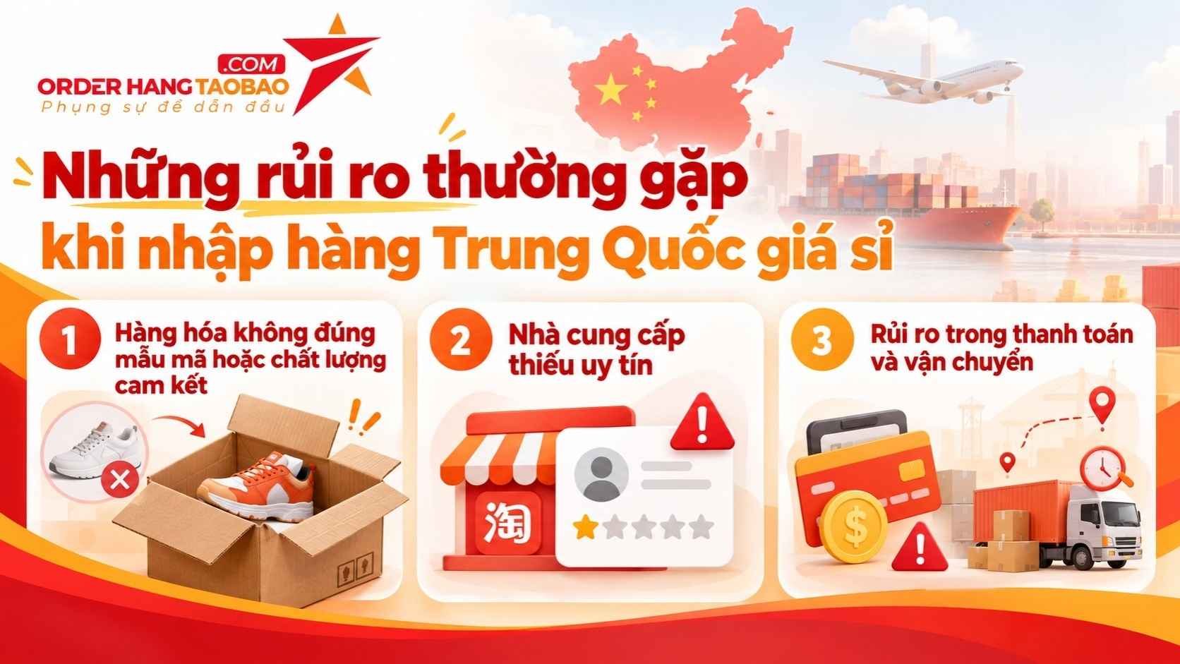Nhập hàng Trung Quốc giá sỉ có an toàn không? 8 Những rủi ro thường gặp khi nhập hàng Trung Quốc giá sỉ