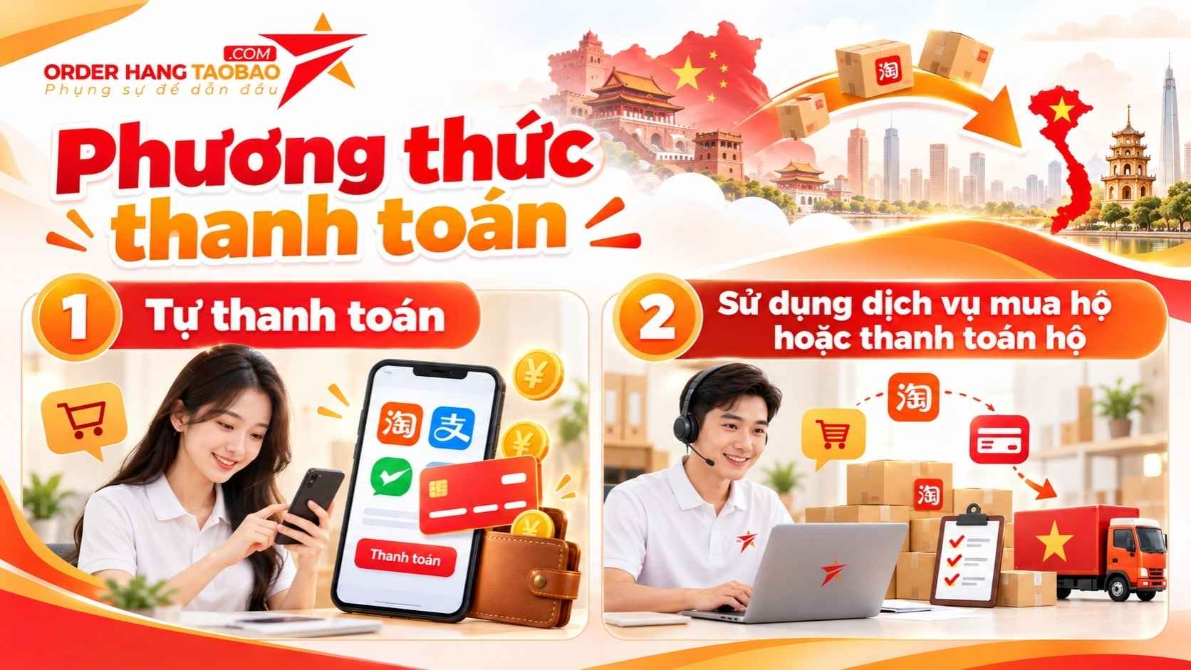 Nhập hàng Trung Quốc về Việt Nam cần chuẩn bị những gì? 6 Phương thức thanh toán