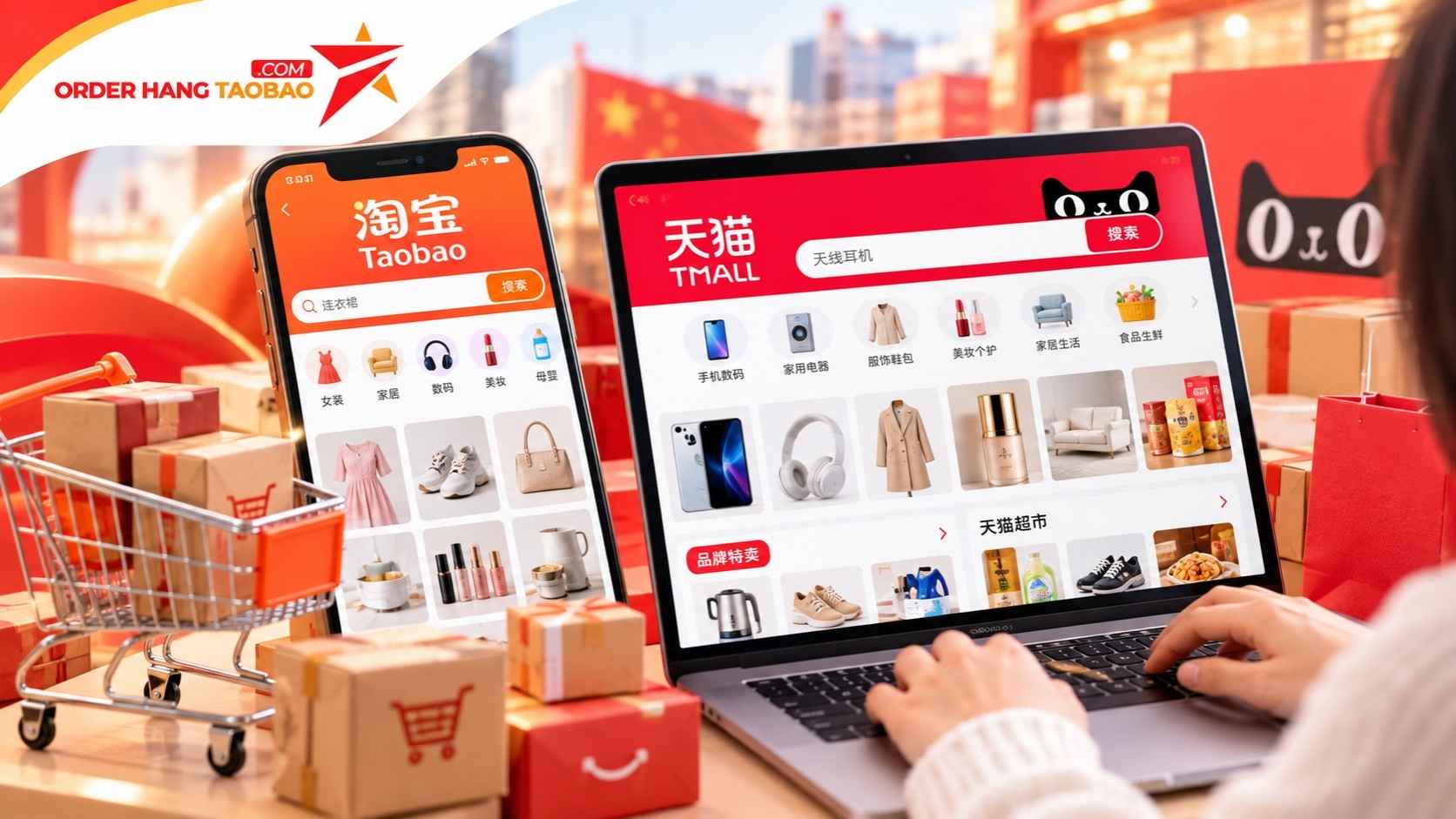 Tìm kiếm nguồn hàng qua Taobao và Tmall